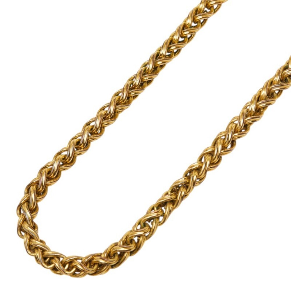 Chanel Coco Mark Vintage Chain Necklace 95A Gold Plated Women's CHANEL